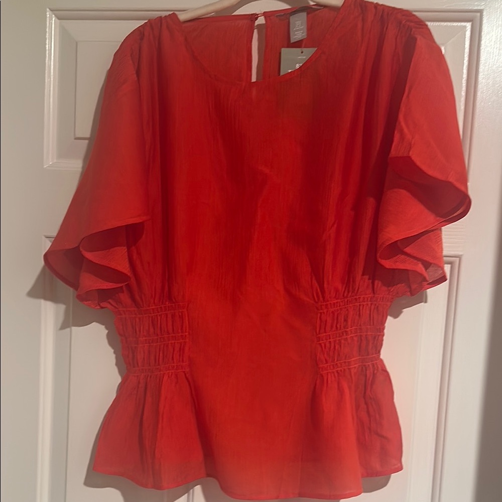 Elegant Red Women's Top